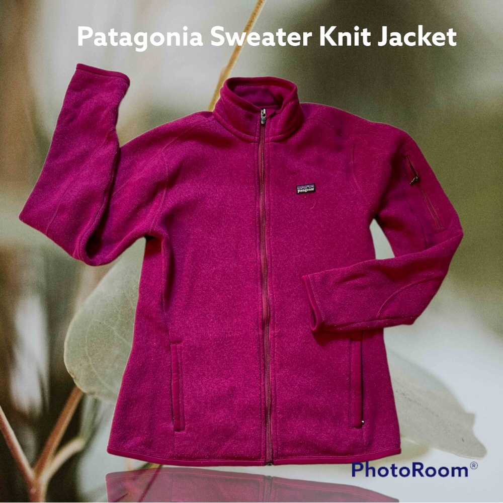 Sweater knit, fleece lined Patagonia jacket M